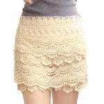 Sweet Lace Cake Mini Skirt For Women