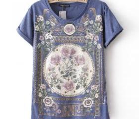 Rivet Vintage Floral Print T-shirt