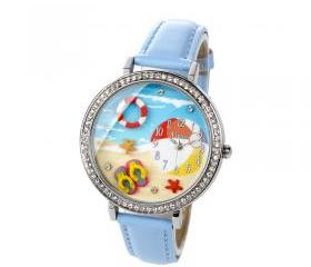 Handmade 3D Beach Polymer Clay Watch For Summer